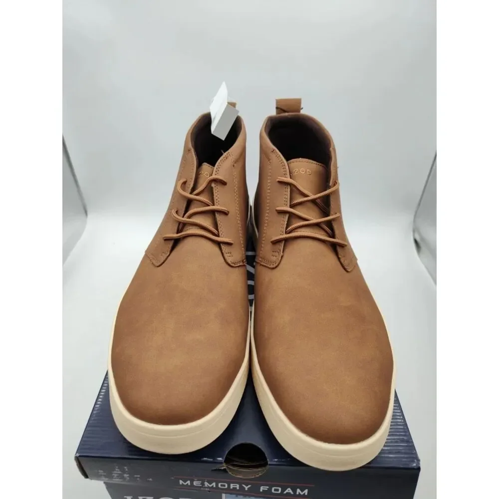 IZOD Palmer Men's Size 10 Lace-Up Brown Chukka Boots 1815298 new